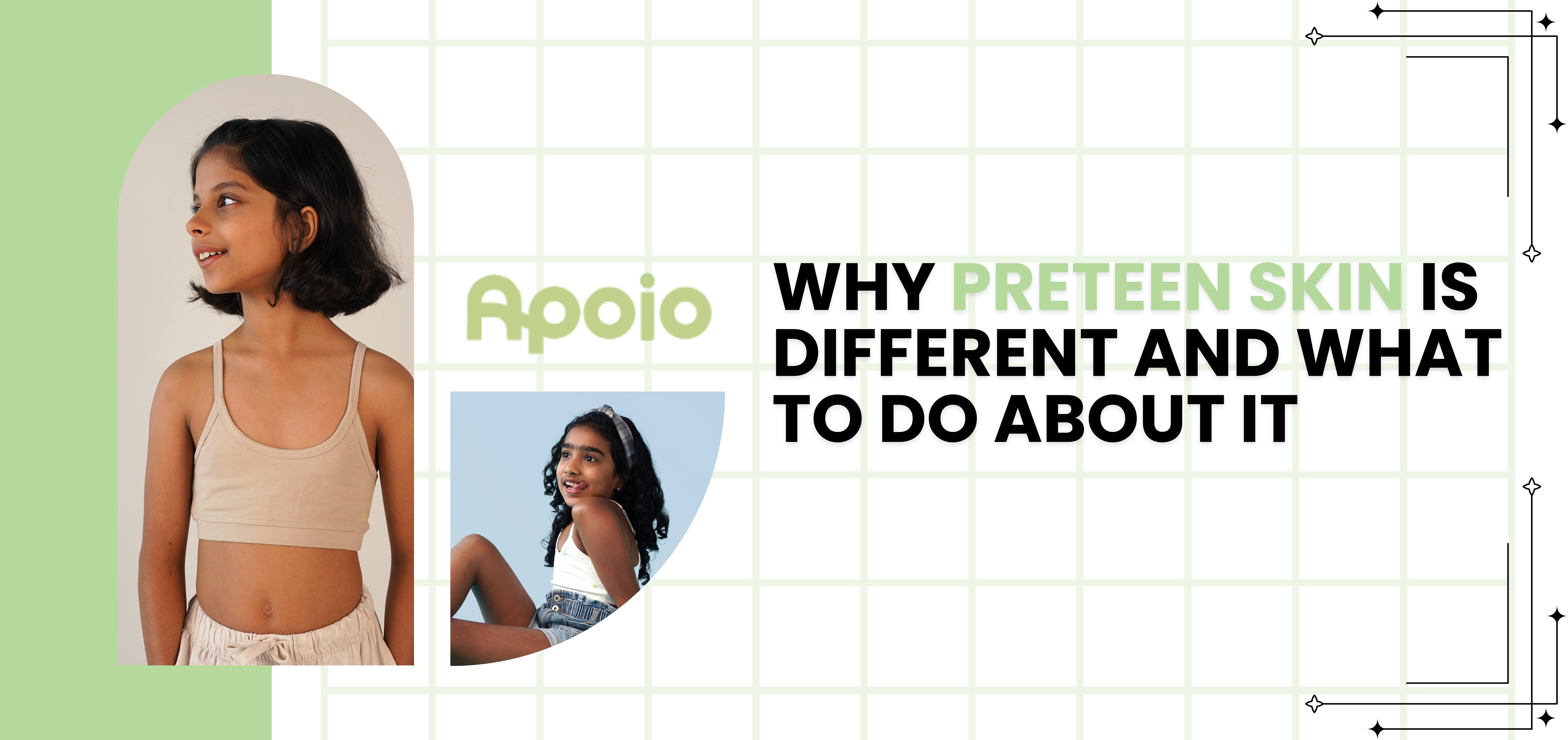 Breathable innerwear for preteen skin