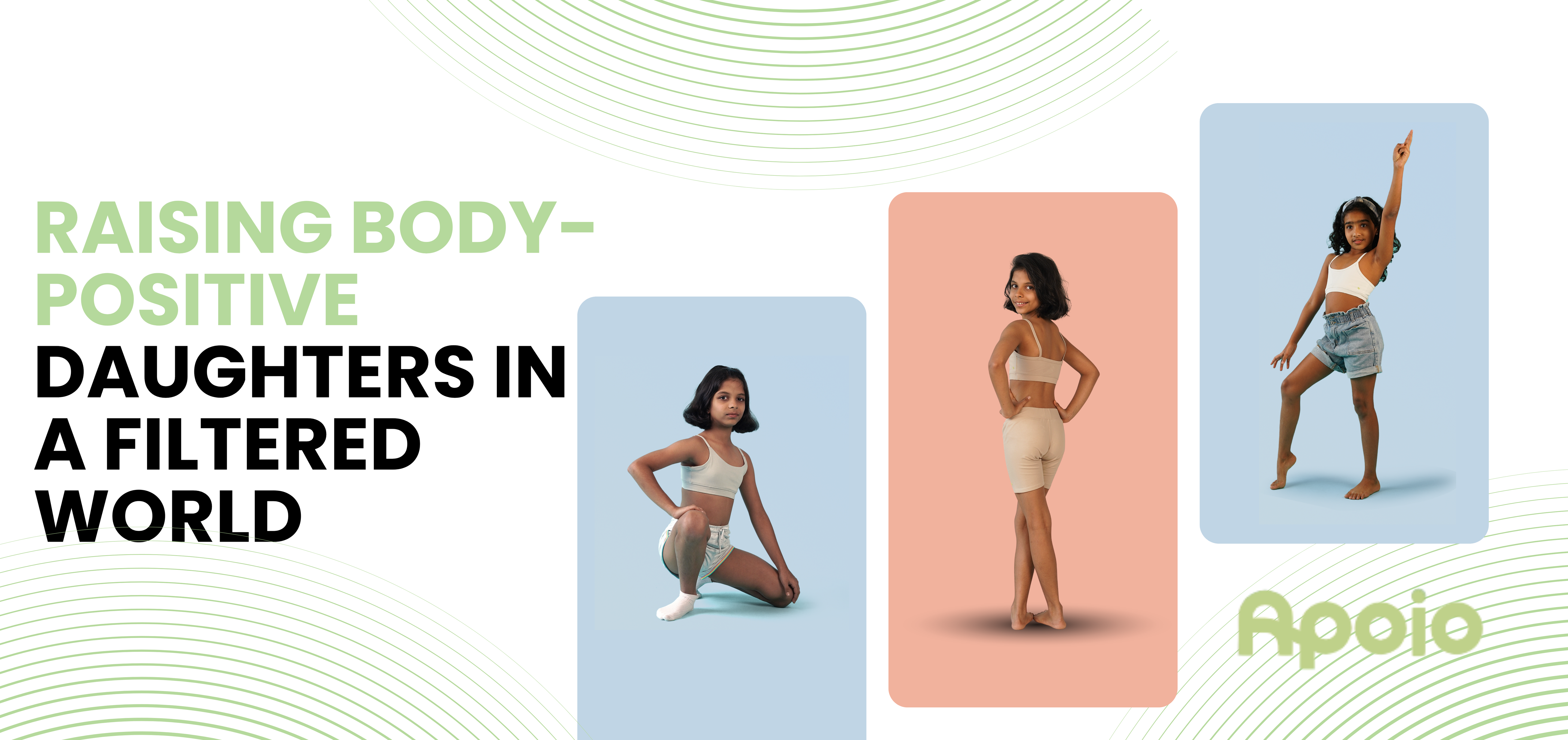 Mother guiding daughter body positivity