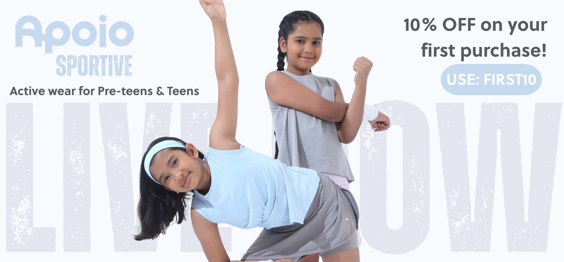 Activewear for pre-teens & Teens