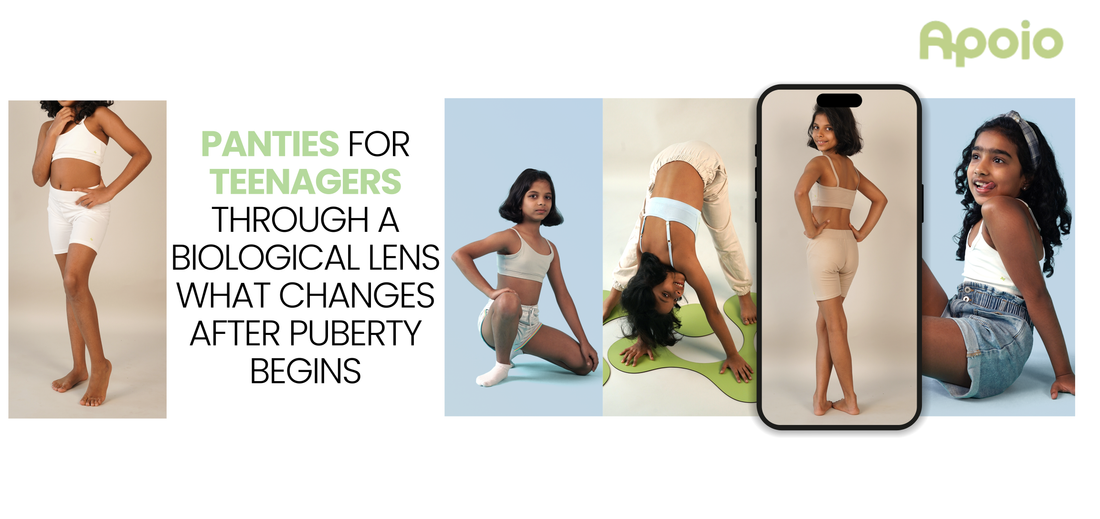 Comfortable breathable panties designed for teenagers after puberty