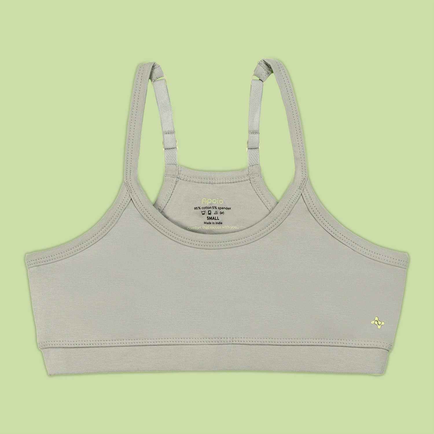 Lock In: Her Active Beginner Grey Bra